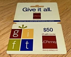 2007 Vintage JC PENNEY All Plastic - GIFT CARD / HANGER (No Value) - Picture 1 of 2