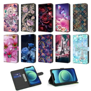 Patterned Wallet Flip Case For Oneplus Nord 2 2T Nord CE CE2 CE3 5G Magnet Cover - Picture 1 of 32