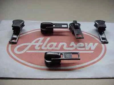 ALANSEW 8 Gauge RUNNER/PULLER/SLIDER FITS YKK PLASTIC/MOLDED ZIP VISLON 8VS = D8 BLACK