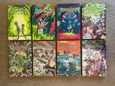 Rick and Morty Novelas Gráficas 1-8 Juego Tapa Dura Oni Press (Nuevo) Foto 1 de 3
