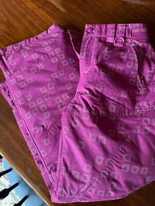 L.L.BEAN Youth Girls Ski Snowboard Snow Pants Thinsulate 12 PINK - EUC! - Picture 1 of 2