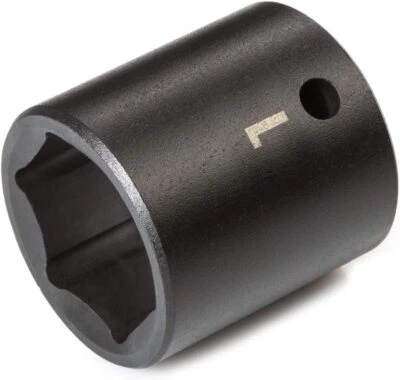 TEKTON 1/2-Inch Drive by 1 INCH  Shallow Impact Socket, Cr-V, 6-Point - Image 1 of 4
