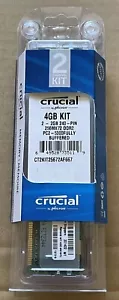 NEW SEALED CRUCIAL CT2KIT25672AF667 PC2-5300 FULLY BUFFEREED KIT (2GB X2) - Picture 1 of 4