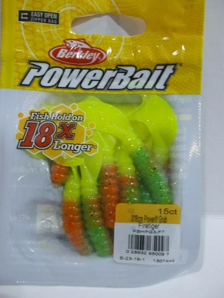 Berkley Powerbait 3" Power Grub 15 count packages Choose your Colors! - Image 1 of 1