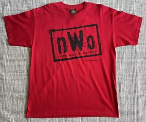 Rare Vintage NWT NWO New World Order Black Logo Red Shirt XL WCW Wrestling WWE - Picture 1 of 5