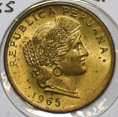 Peru 1965 20 Centavos 297629 combine shipping - Image 1 of 2