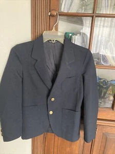 Boys Navy blue Sport Coat Size 10. See Measurements To Insure Fit - Picture 1 of 3