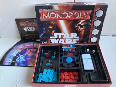 Star Wars Monopoly Board Game by Disney Hasbro – 100% Complete with Instructions - Image 1 of 4