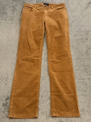 Chaps Denim Corduroy Pants Womens 6 Straight Leg Brown Casual Holiday - Image 1 of 4