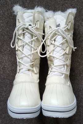 POLAR Women's Tall Winter White Snow Boots - UK Size 6 - Image 1 of 4
