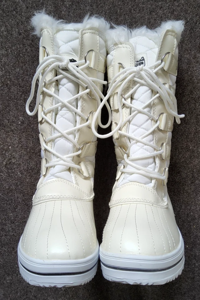 POLAR Women's Tall Winter White Snow Boots - UK Size 6 - Image 1 of 4