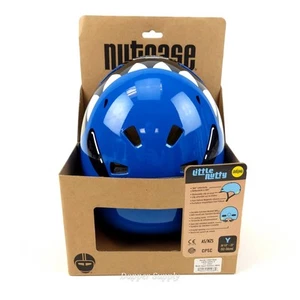 Nutcase Helmets Youth Blue Jaws Helmet 20.5" - 22" Reflective Magnetic Closure - Picture 1 of 8