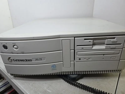 Gateway 2000 P5-75 Baby-AT Intel OS/2 Operating System Powers On FOR PARTS NOTES - Image 1 of 4