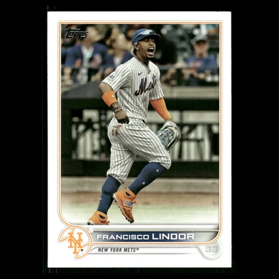 Francisco Lindor #450 2022 Topps New York Mets Baseball Card MLB - Image 1 of 3
