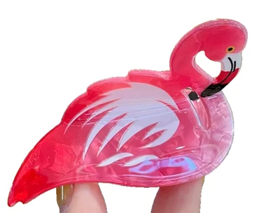 NEW Pink Flamingo Hair Claw Hair Clip Hair Accessories Birds Animals Cute Gift - Image 1 of 2
