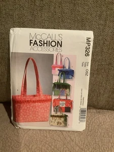Mccalls MP326 Totes Bag Pattern Uncut - Picture 1 of 1