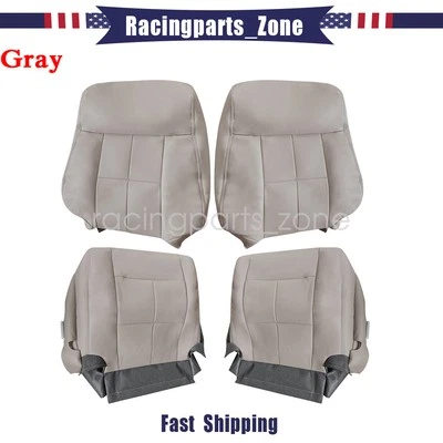 Front Both Side Bottom Top Leather Seat Cover Gray For 07-14 Lincoln Navigator Foto 1 de 4