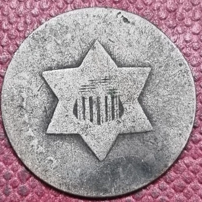 1851 O Three Cent Piece 3c Silver Trime NEW ORLEANS Circulated #92831 - Image 1 of 2