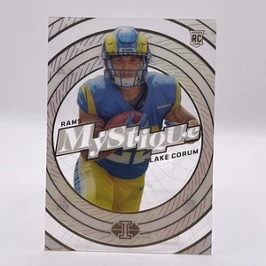 Tarjeta de novato 2024 Panini Illusions Mystique Dots Parallel #26 Blake Corum Rams casi nueva - Imagen 1 de 5