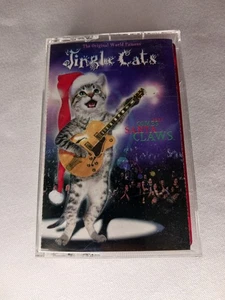 Jingle Cats Meowy Christmas Audio Cassette Tape Holiday Kittens Singing 1993 - Foto 1 di 4