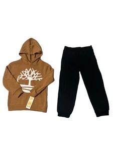 Timberland 100% authetnic 2p Set Hoodie and pants size 5 /Kids/White Logo - Picture 1 of 5