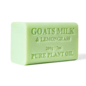 65x 200g Goats Milk Soap Bars Lemongrass Scent Pure Natural Australian Skin Care - Picture 1 of 1