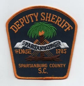 Spartanburg County, SC Deputy Sheriff Uniform Patch, "Since 1785", Mint - Picture 1 of 1