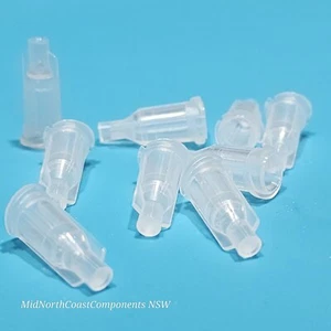10pc Clear Luer Lock Syringe Caps Fit Both Standard Slip & Luer Lock Syringes - Picture 1 of 8