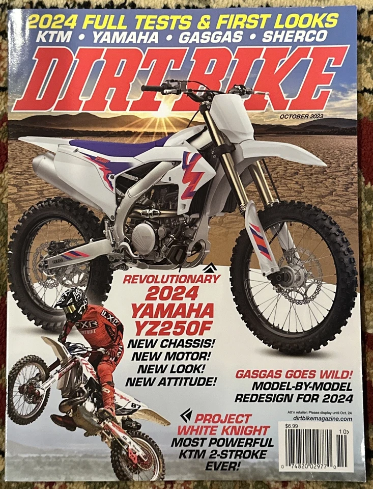 DIRT BIKE MAGAZINE October  2023 YAMAHA YZ250F - Image 1 of 1