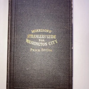 1875 Morrisons' Strangers' Guide für Washington City (Washington D.C.) - Bild 1 von 20