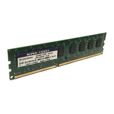 Super Talent W1333UB2GH Desktop Memory 2GB DDR3-1333 CL9 240-Pins - Image 1 of 3
