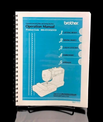 Brother SE-400 Máquina de Coser Manual Guía del Usuario COLOR Copia Instrucciones de Reimpresión Foto 1 de 4