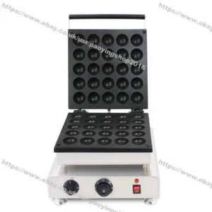 Commercial Nonstick Electric 25pcs Donut Ball Waffle Maker Iron Baker Machine - Picture 1 of 6