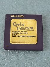 Vintage Cyrix 6x86MX-PR200 66Mhz CPU, Rare Collectible, GOLD Recovery, Socket7