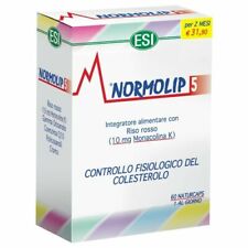 ESI Normolip 5 Integratore Alimentare per Colesterolo e Pressione Alta, 60 Compresse