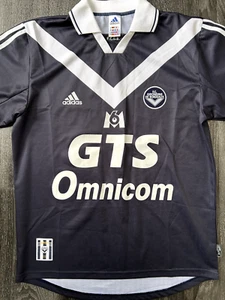 Original Authentic Adidas Girondins Bordeaux 1999/2000 Home Shirt Medium Mens - Picture 1 of 16