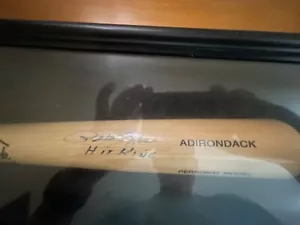 Pete Rose Signed Baseball Bat "The Hit King" Reds and signed & numbered painting - Picture 1 of 3