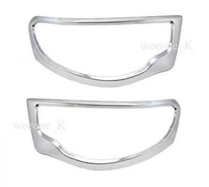 CHROME HEADLIGHT COVER TRIM FOR MITSUBISHI L200 TRITON PICKUP 2006 - 2014 - Picture 1 of 4