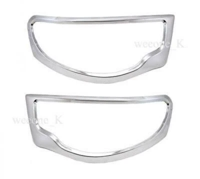 CHROME HEADLIGHT COVER TRIM FOR MITSUBISHI L200 TRITON PICKUP 2006 - 2014 - Image 1 of 4