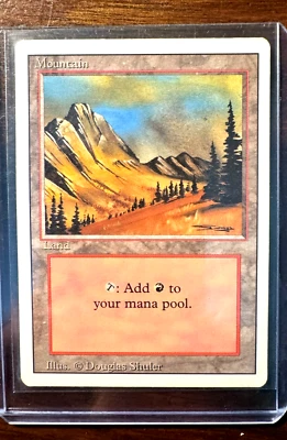 Magic the Gathering - Mountain Douglas Shuler 1993 - Image 1 of 2