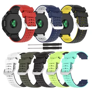 1X correa de reloj de silicona para Garmin Forerunner 220 230 235 620 630 735XT - Imagen 1 de 20