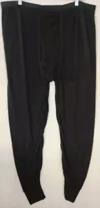 Vintage Rock Face Thermal Base Layer Long John’s Pants Men Large Black - Picture 1 of 4