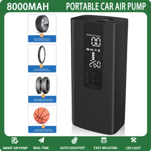 Compresor inflador bomba de aire de coche LED digital eléctrico portátil en tiempo real - Imagen 1 de 19