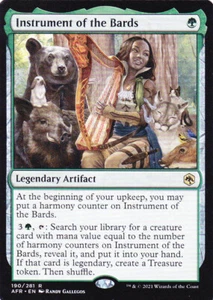 ADVENTURES IN THE FORGOTTEN REALMS..INSTRUMENT OF THE BARDS..MTG..NRMT NP..RARE - Imagen 1 de 1