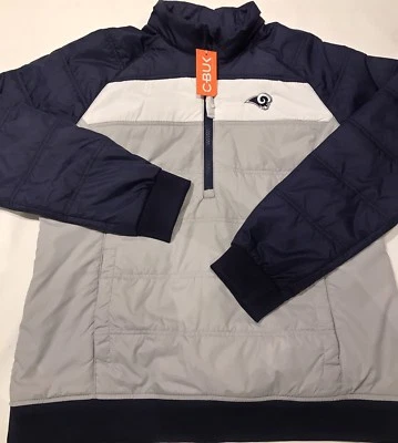 NWT WOMEN CBUK By CUTTER & BUCK  LA RAMS HALF-ZIP JACKET XXL - Image 1 of 4