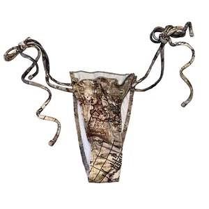 NWOT Jaded London Zaria Ruched Map Print Micro Bikini Bottoms Women's XS/S - Picture 1 of 6