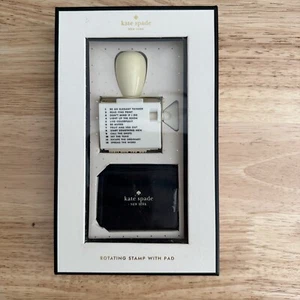 Kate Spade New York Rotating Stamp and Ink Set With Pad - Picture 1 of 3