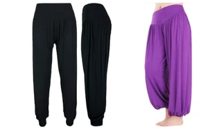 GfdgFeel UNISEX Yoga / Harems / Tanzhose Größe M - schwarz oder Größe L lila - Bild 1 von 6
