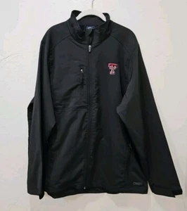 Texas Tech Jacket Size Mens Xl Charles River Apparel Black With Logo , Sponsor - Picture 1 of 10
