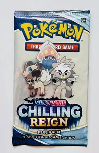 Pokemon Card - Chilling Reign - Fun Pack - 3 Cards - Factory Sealed - Picture 1 of 1